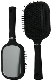 Hair Mode Haarborstel Groot met Spiegel Zwart 1ST Hair Mode Haarborstel Groot met Spiegel Zwart 1ST