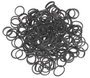 Hair Mode Rasta Elastiekjes Zwart 250ST Hair Mode Rasta Elastiekjes Zwart 250ST