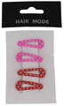 Hair Mode Klik Klak Rood/Roze 4ST