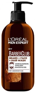 De Online Drogist L'Oréal Paris Men Expert BarberClub Baard Gezicht & Haar Wash 200ML aanbieding