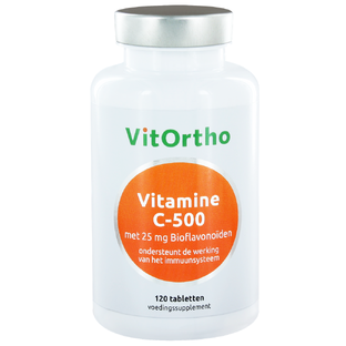 VitOrtho Vitamine C-500 met 25mg Bioflavonoïden Tabletten 120TB
