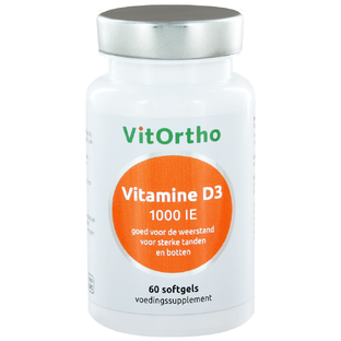 VitOrtho Vitamine D3 1000 IE Softgels 60SG