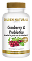Golden Naturals Cranberry & Probiotica Capsules 180VCP Golden Naturals Cranberry & Probiotica Capsules 180VCP