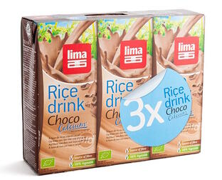 Lima Rijstdrink Choco Calcium 3Pack 200ML