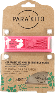ParaKito Anti-Muggen Armband Design Roze 1ST