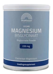 Mattisson HealthStyle Magnesium Bisglycinaat Poeder 200GR