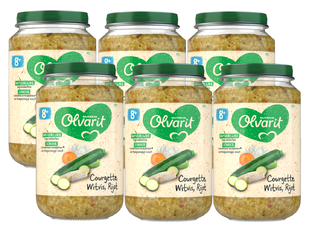 Olvarit 8m+ Courgette Witvis Rijst 200GR Olvarit 8m+ Courgette Witvis Rijst 200GR