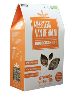 De Halm Granola Vezelrijk Biologisch 350GR De Halm Granola Vezelrijk Biologisch 350GR