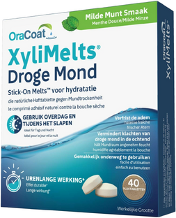 OraCoat Xylimelts voor Droge Mond Milde Munt 40ST OraCoat Xylimelts voor Droge Mond Milde Munt 40ST
