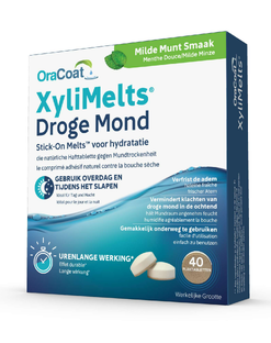 OraCoat Xylimelts voor Droge Mond Milde Munt 40ST