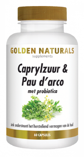 Golden Naturals Caprylzuur & Pau D'Arco Formule Capsules 60VCP