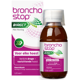 Bronchostop Direct met Honing Hoestdrank 120ML Bronchostop Direct met Honing Hoestdrank 120ML