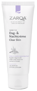 De Online Drogist Zarqa Dag- & Nachtcrème Clear Skin Sensitive 75ML aanbieding