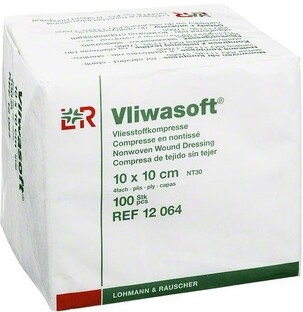 Lohmann & Rauscher Vliwasoft Kompres 10x10cm 100ST  Lohmann & Rauscher Vliwasoft Kompres 10x10cm 100ST