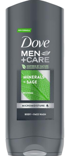 De Online Drogist Dove Men+ Care Minerals Body & Facewash 400ML aanbieding