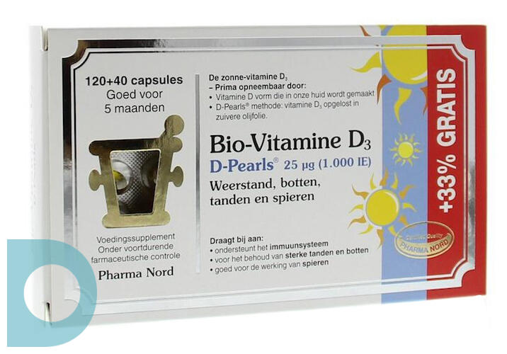 Doe herleven Indica Oriëntatiepunt Pharma Nord Bio-Vitamine D3 Pearls 160CP | De Online Drogist