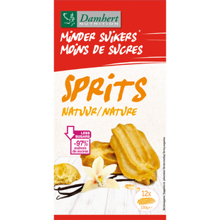 Damhert Low Carb Sprits Natuur 130GR Damhert Low Carb Sprits Natuur 130GR