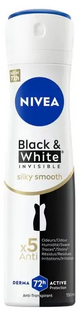 Nivea Black & White Silky Smooth Deodorant Spray 150ML Nivea Black & White Silky Smooth Deodorant Spray 150ML