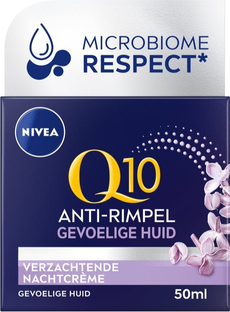 Nivea Microbiome Respect Q10 Anti Rimpel Nachtcreme 50ML Nivea Microbiome Respect Q10 Anti Rimpel Nachtcreme 50ML