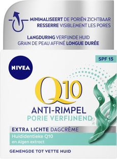 Nivea Q10 Power Anti-Rimpel + Porie Verfijnende Dagcrème 50ML  Nivea Q10 Power Anti-Rimpel + Porie Verfijnende Dagcrème 50ML