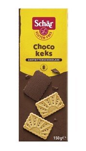 Schar Koekjes met Pure Chocolade Glutenvrij 150GR Schar Koekjes met Pure Chocolade Glutenvrij 150GR