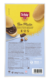 Schar Bon Matín Zoete Broodjes Glutenvrij 200GR Schar Bon Matín Zoete Broodjes Glutenvrij 200GR