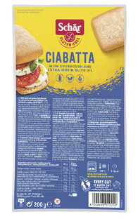 Schar Ciabatta Broodjes Glutenvrij 200GR Schar Ciabatta Broodjes Glutenvrij 200GR