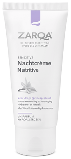 De Online Drogist Zarqa Nachtcrème Nutritive Sensitive 50ML aanbieding