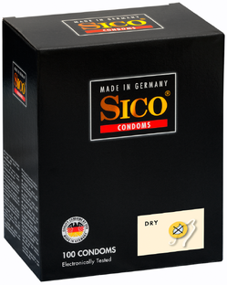 Sico Dry Condooms (52mm) 100ST