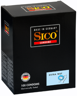 Sico Extra Wet Condooms (52mm) 100ST