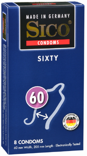 Sico 60 (Sixty) Condooms 8ST