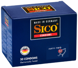 Sico 52 (Fifty-Two) Condooms 50ST