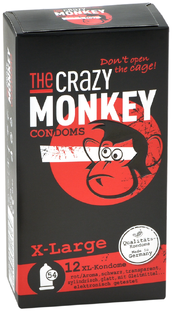 The Crazy Monkey X-Large Condooms 12ST