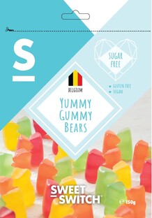 Sweet-Switch Yummy Gummy Bears 150GR Sweet-Switch Yummy Gummy Bears 150GR