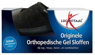Lucovitaal Originele Orthopedische Gel Sloffen 36-37 Zwart 1PR
