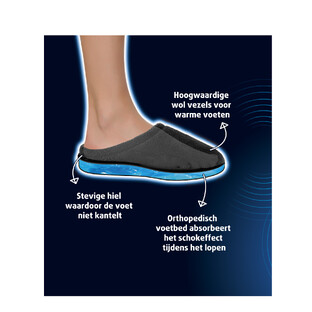Lucovitaal Gel Sloffen 44-45 Zwart bij De Online