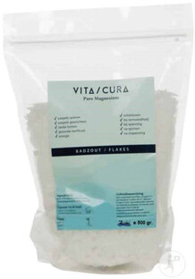 Vita Cura Magnesium Badzout Vlokken 500GR Vita Cura Magnesium Badzout Vlokken 500GR