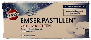 Emser Pastillen Zonder Menthol Zuigtabletten 30ST Emser Pastillen Zonder Menthol Zuigtabletten 30ST
