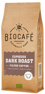 Biocafé Filterkoffie Espresso Dark Roast 250GR