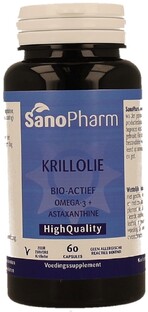 Sanopharm Krillolie Capsules 60CP Sanopharm Krillolie Capsules 60CP