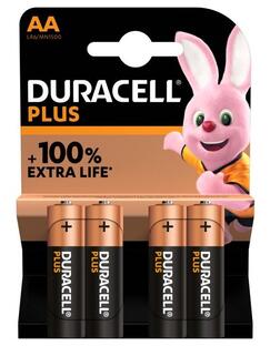 Duracell Plus Power AA Alkaline Batterij 4ST