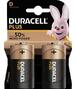 Duracell Plus Power D Alkaline Batterij 2ST