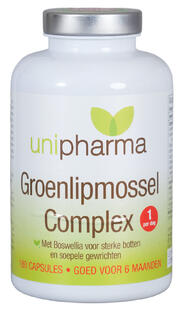 Unipharma Groenlipmossel Complex Capsules 180CP