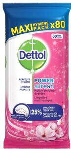 Dettol Power & Fresh Multi-reinigingsdoekjes Kersenbloesem 80ST