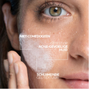 La Roche-Posay Effaclar Zuiverende Reinigingsgel 200MLgezicht model met een beetje gel op haar gezicht