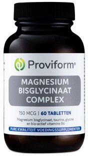 Proviform Magnesium Bisglycinaat Complex Tabletten 60TB Proviform Magnesium Bisglycinaat Complex Tabletten 60TB