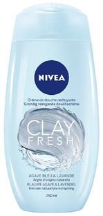 Nivea Clay Fresh Douchecrème Blauwe Agave & Lavendel 250ML