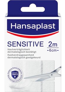 Hansaplast Pleisters Sensitive 2m x 6cm 1ST Hansaplast Pleisters Sensitive 2m x 6cm 1ST