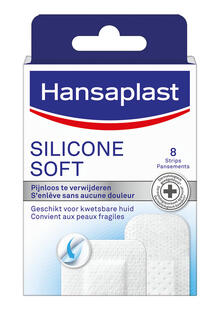 Hansaplast Silicone Soft Pleisters 8ST