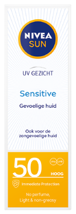 Nivea Sun Face Sensitive Gezichtszonnecrème SPF50 50ML